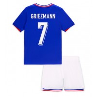 Camiseta Francia Antoine Griezmann #7 Primera Equipación para niños Eurocopa 2024 manga corta (+ pantalones cortos)